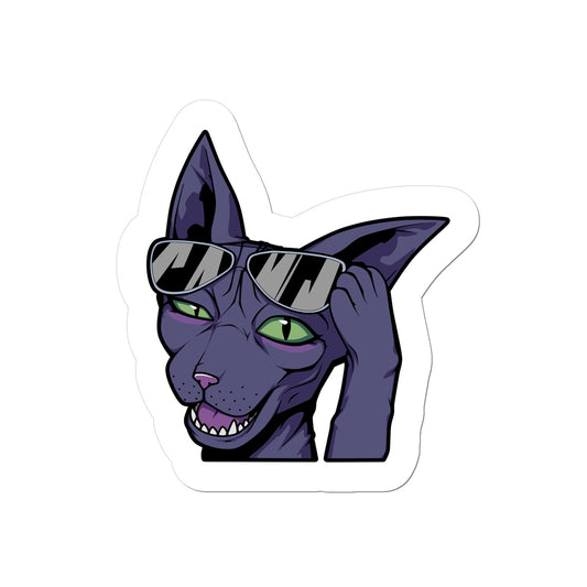 Cat Hey Stickerfadfasdffas